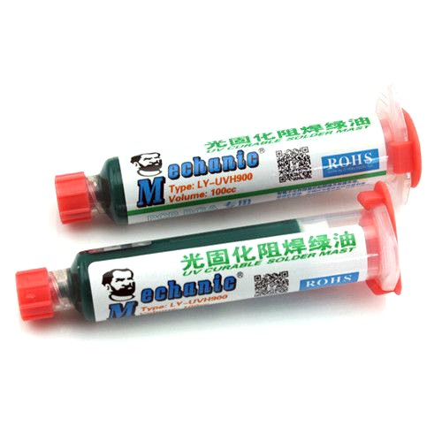 N37 Jeringuilla de Máscara de soldadura curable UV, UV Curable Solder Mask MECHANIC