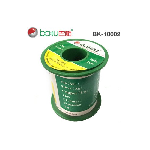 N48 Bobina de Estaño 0.2mm BAKU BK-10002, BK10002 ROLLO GRANDE