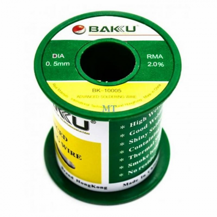 N45 Bobina de Estaño 0.5mm BAKU BK-10005, BK10005 ROLLO GRANDE