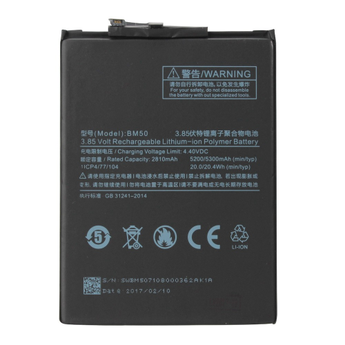 N316 Batería BM50 para Xiaomi Mi Max 2 de 5300mAh