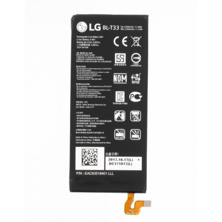 N296 Bateria BL-T33 para LG Q6 M700 de 2900mAh