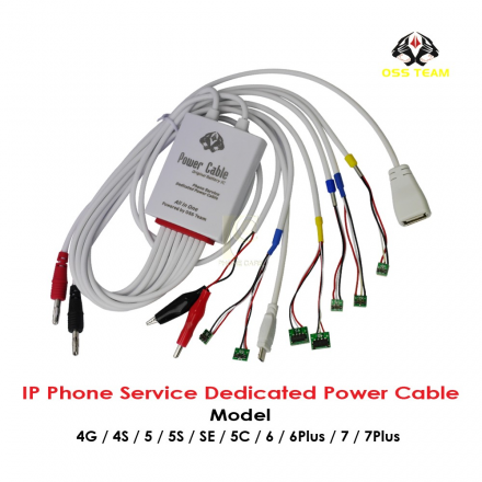 Cable Power con Conectores de Bateria OSS TEAM W103 para Encender iPhone 4G 4S 5G 5S 5SE 5C 6G 6PLUS 7G 7PLUS 2
