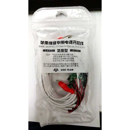 Cable con Conector de Bateria OSS TEAM para encender Movil de iphone 4g 4s 5g 5s 6g 6plus 6s 6splus mini 7g 7p 8g 8p x 2