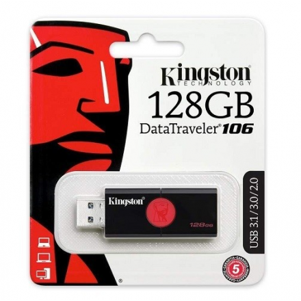 Pendrive Kingston Datatraveler 106 128GB USB3.0 / USB2.0 Blister Usb Normal