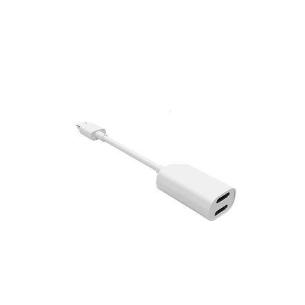 Adaptador / Convertidor Para IPhone De Lightning A 2 Puertos Lightning Modelo JH-006 / JH 006