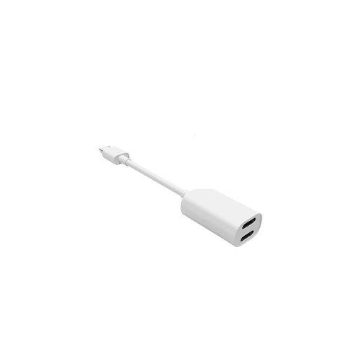 Adaptador / Convertidor Para IPhone De Lightning A 2 Puertos Lightning Modelo JH-006 / JH 006
