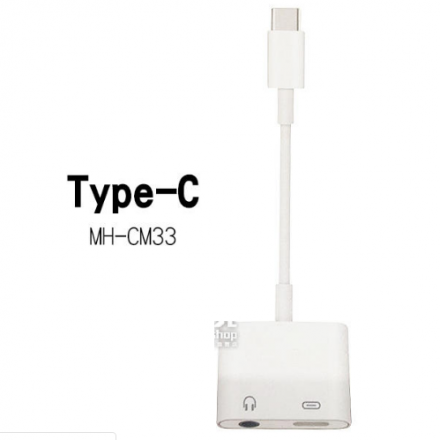 Adaptador Tipo C a Carga Tipo C y Jack Audio 3.50 / Modelo MH-CM33
