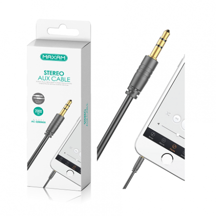 Cable Auxiliar Jack Audio 3.5mm De 2 Metros / AC-2200MM / MAXAM