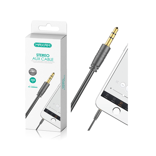Cable Auxiliar Jack Audio 3.5mm De 2 Metros / AC-2200MM / MAXAM