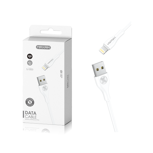 Cable Lightning iPhone De 3 Metros 2A / SJ-3300 / MAXAM