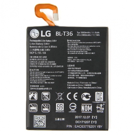 N383 Bateria BL-T36 Para LG K10 2018 de 2880mAh