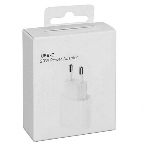 Adaptador Cargador De Pared Para iPhone 12 USB-C De 20W / Modelo A1696 / Calidad Original (SIN LOGO)