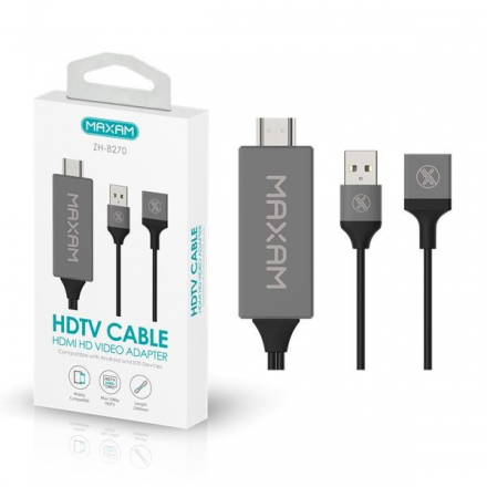 Cable HDMI De Universal Para Movil-TV / ZH-8270 / MAXAM