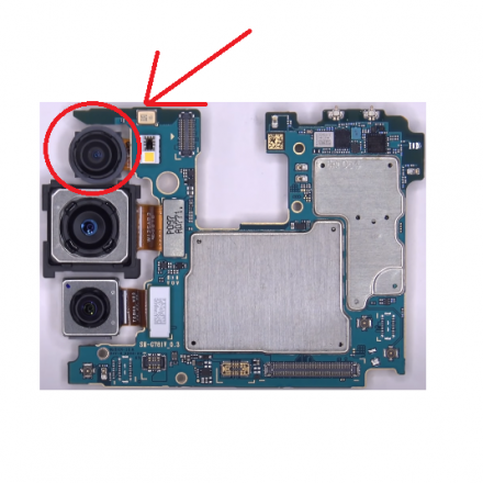 N341 Camara Trasera Gran Angular Para Samsung Galaxy S20 FE / G780 2