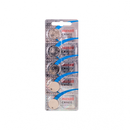 Pila De Boton Litio 3V / CR1632 MAXELL / Pack 5 Unidades