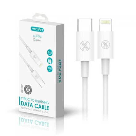 N182.1 Cable Cargador De Tipo C A Lightning 2Metros 2.4A / SJ-3101C / MAXAM