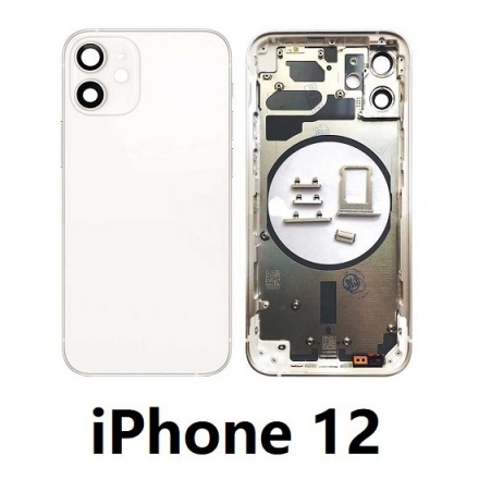 Chasis Completo con tapa y marco Iphone 12 Blanco