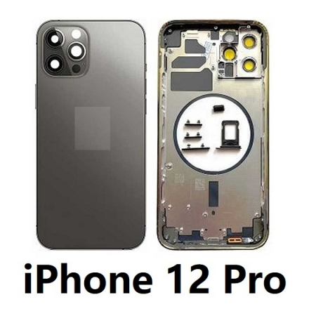 Chasis De Pantalla / Tapa Con Marco Para IPhone 12 Pro (NEGRO)