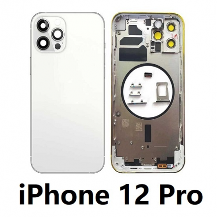 Chasis De Pantalla / Tapa Con Marco Para IPhone 12 Pro (BLANCO)
