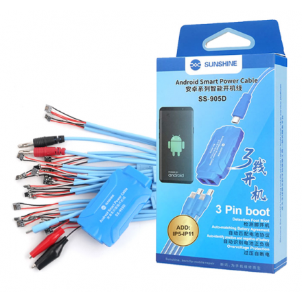Sunshine SS-905D-Cable de Alimentación inteligente para iPhone y Android