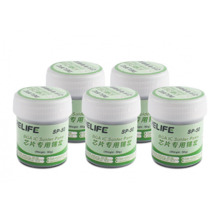 RELIFE-punto de fusión sin plomo para reparación de plantillas, pasta de estaño de 158 grados para teléfono móvil SP-50