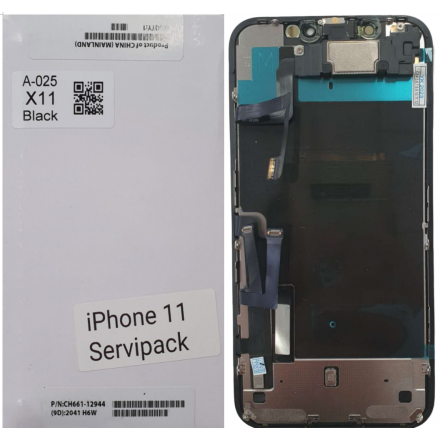 n3 Pantalla original Completa LCD Y Táctil con flex auricular para iPhone 11 service pack