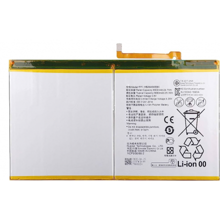 Tab32.1 Bateria HB26A5I0EBC Para Huawei  Media Pad M2 / M3 Lite 10.1 6660mAh