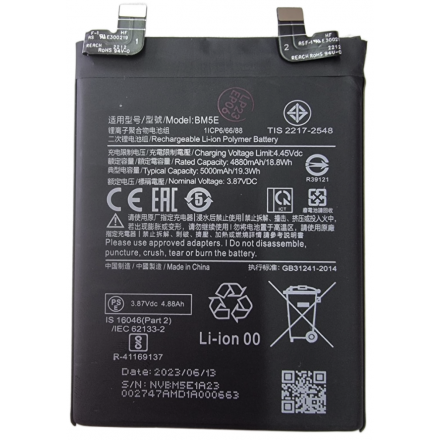 n433 bm5e bateria litio para xiaomi redmi k50 pro 5000mAh/19.3WH