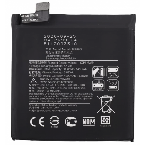 Bateria original BLP699 Para One Plus 7 PRO / 1+7 PRO De 4000mAh de desmontaje