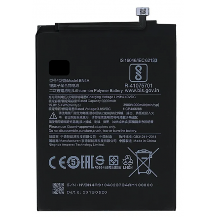 N350 Batería BN4A Para XIAOMI REDMI NOTE 7 / Redmi Note7 De 3900mAh