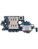Placa Con Conector de Carga y Lector SIM Para Samsung Galaxy S21 5G - ORIGINAL