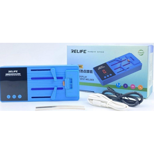 Relife Kit de soldador por puntos con batería de RL-936WE, máquina de soldadura por puntos con pantalla Digital portátil