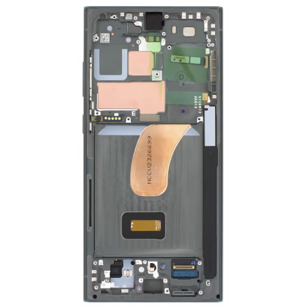 n117.3 Pantalla Completa Original LCD Y Táctil Con Marco para Samsung Galaxy S23 Ultra (2023) S918B – verde