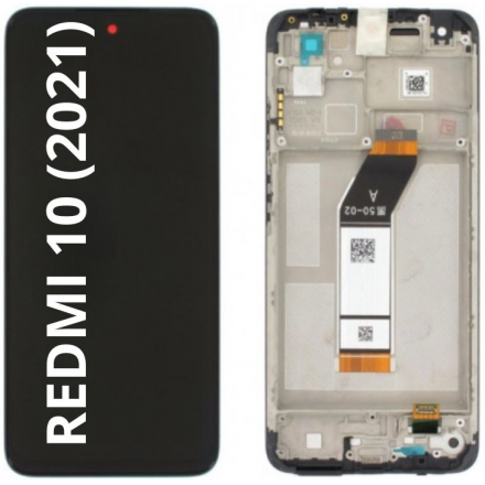 N169 Pantalla Completa Tactil Y LCD Con Marco Para Xiaomi Redmi 10 (2021)