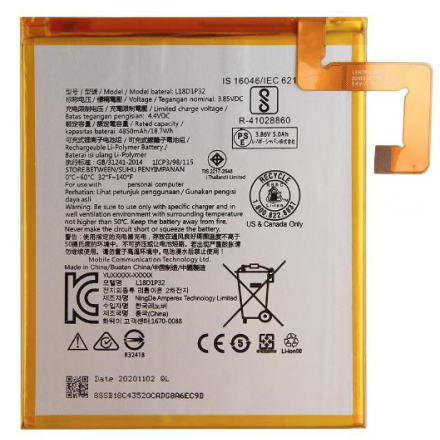 TAB 52 Bateria Litio L18D1P32 - X505 LENOVO TAB M10 HD / TB-X505F