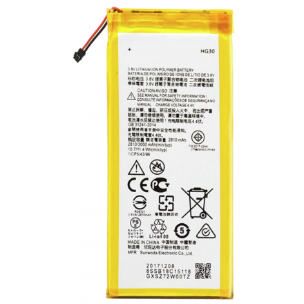 N222.3 Bateria HG30 Para Motorola Moto G6 / G5S De 2810mAh SIN LOGO