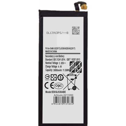BATERIA EB-BA520ABE PARA SAMSUNG GALAXY A5 2017 A520F