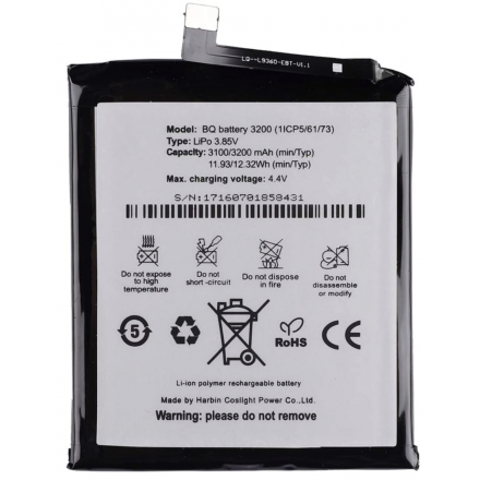 N258 Bateria BQ battery 3200 para BQ Aquaris X5 Plus 3200mAh