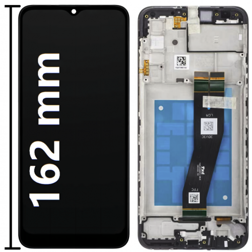 N136 Pantalla Completa Con Marco Para Samsung Galaxy A03S / A037G  VERSION GRANDE De 162mm