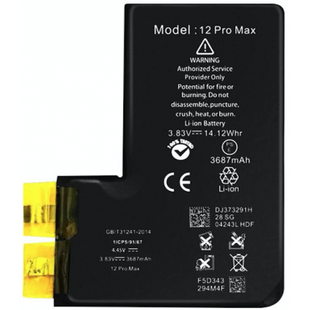 Repuestos Batería Litio Para iPhone 12 Pro Max Sin Flex...