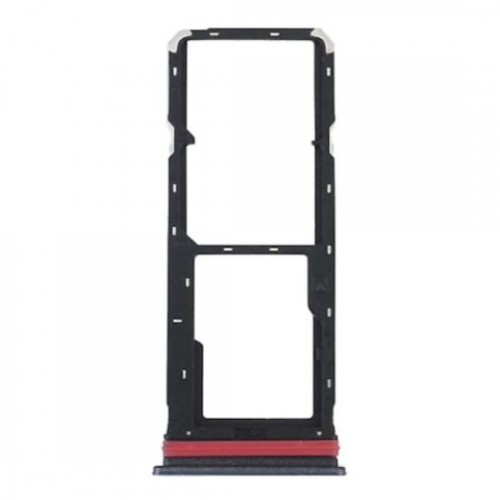 Bandeja Soporte de Lector Tarjeta Sim Para Para Vivo Y36 4G - Color Negro