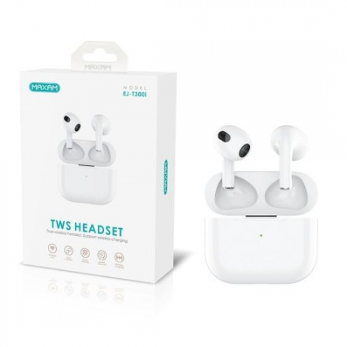 Auriculars inalámbrico Blanco TWS HEADSET de alta resolución V5.0 250mAh EJ-T300I