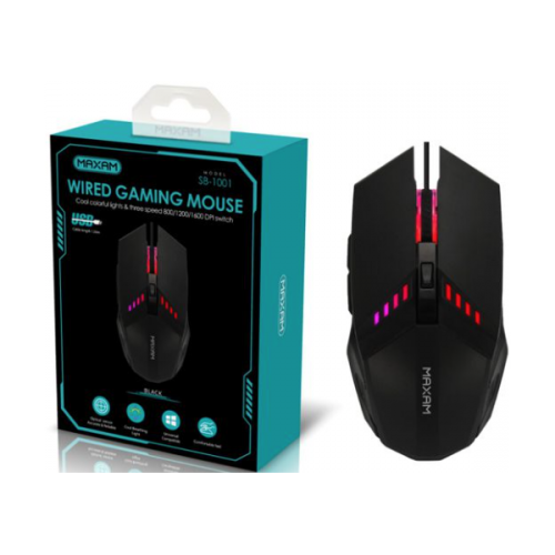 Raton Para Gamer Con Cable Cool Colorful Lights 6 Teclas SB-B101