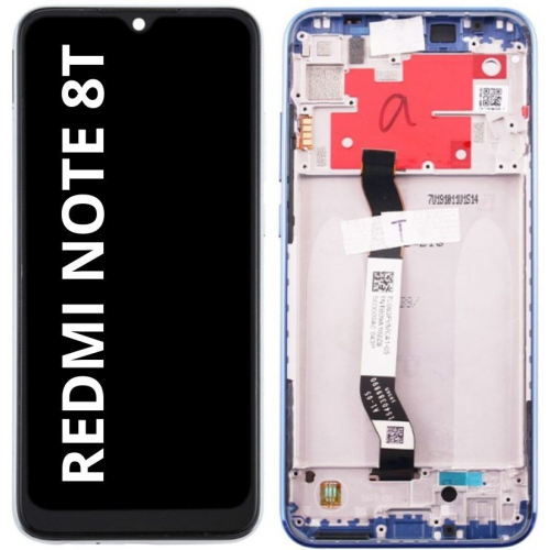 Pantalla Completa Calidad Premium Tactil Y LCD Con Marco Para Xiaomi Redmi Note 8T - AZUL