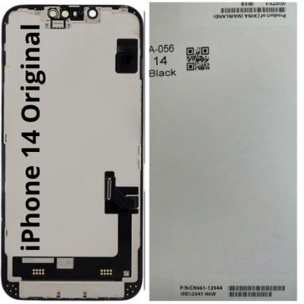 Pantalla Original Completa LCD Y Táctil Con Repuestos Flex Auricular Para IPhone 14 (A2649 A2881 A2884 A2883 A2882)