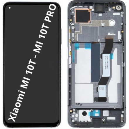 Pantalla Con Marco para XIAOMI MI 10T - MI 10T PRO (NEGRO)