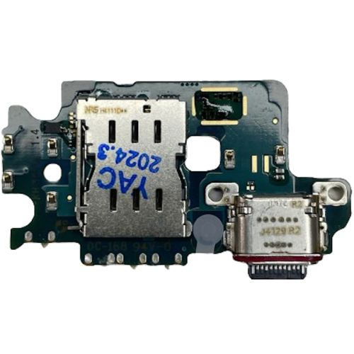 Flex De Placa De Carga Tipo C Y Lector De Tarjeta SIM Para Samsung Galaxy S24 ORIGINAL