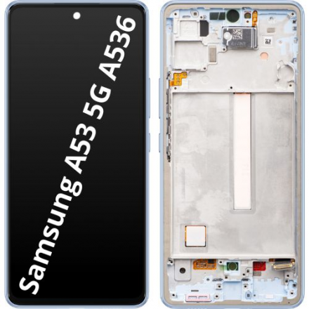 Pantalla Con Marco para Samsung Galaxy A53 5G A536 - AZUL (ORIGINAL)