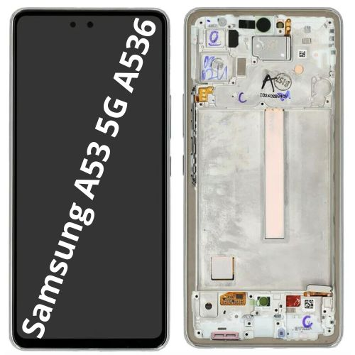 Pantalla con marco para Samsung Galaxy A53 5G A536 - ORO (ORIGINAL)