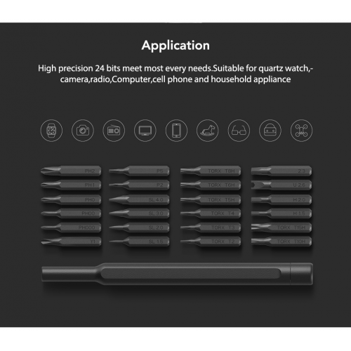 Destornilladores De Precision / 24 En 1 / MJJXLSD002QW / Marca Xiaomi